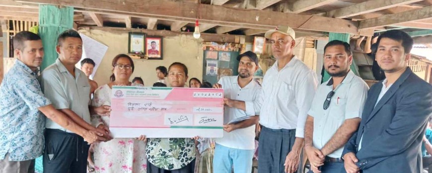 सहारा नेपाल साकोस  उर्लाबारी सेवाकेन्द्रबाट सदस्यको २ लाख ऋण मिनाहा