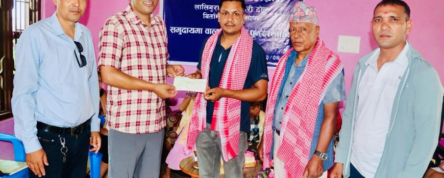 छोरीको जन्मदिनमा व्यवसायी तथा समाजसेवी खत्रीले गरे दुई सामाजिक संस्थालाई सहयोग