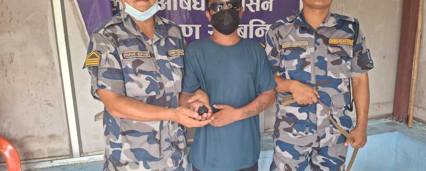 कांकभिट्टा नाकाबाट लागू औषध सहित कन्काई ४ का दर्जी  पक्राउ
