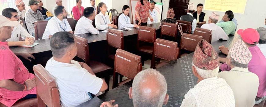 हल्दीबारी गाउँपालिका क्षेत्रका चिया किसानसंग अन्तरक्रिया