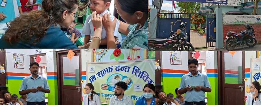 लिङ्कन मन्टेश्वरी स्कुलका बालबालिकाको निःशुल्क दन्त परीक्षण 