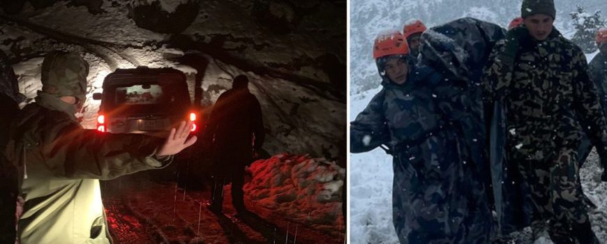 हिमपातमा फसेका १५ सय जनाको नेपाली सेनाले गर्यो उद्धार हिमपातमा फसेका १५ सय जनाको नेपाली सेनाले गर्यो उद्धार