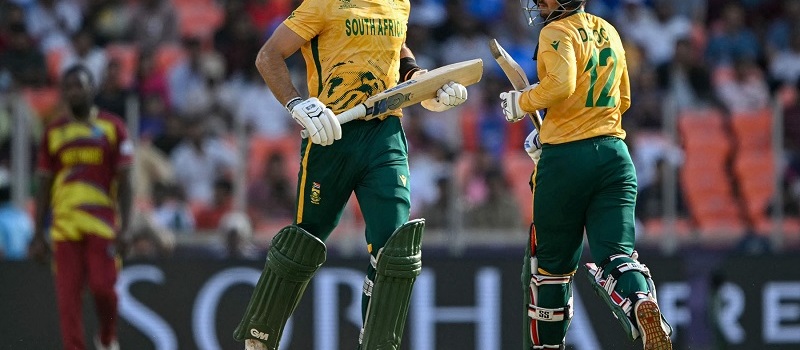 आईसीसी टी–२० विश्वकप ः वेस्ट इन्डिजलाई हराउँदै दक्षिण अफ्रिका सेमिफाइनलमा आईसीसी टी–२० विश्वकप ः वेस्ट इन्डिजलाई हराउँदै दक्षिण अफ्रिका सेमिफाइनलमा