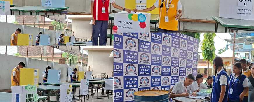 नीदी स्कुलमा  निर्वाचनबाटै ‘क्याप्टेन’ छनौट