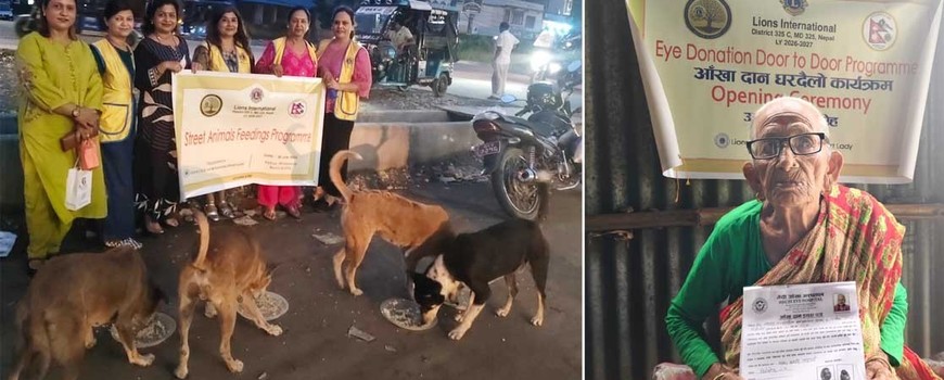 बिर्तामोड स्मार्ट लेडीद्धारा सामुदायिक कुकुरलाई खानासहित स्वैच्छिक आँखादान अभियान शुरु  