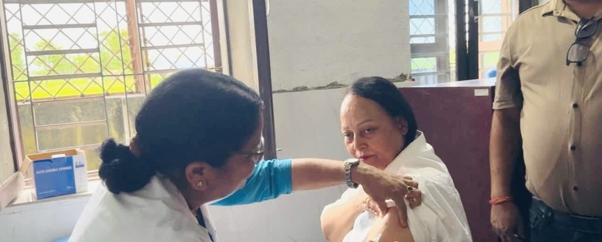 बिर्तामोडमाजापानिज इन्सेफ्लाइटिस विरुद्धको खोप अभियान सुरु