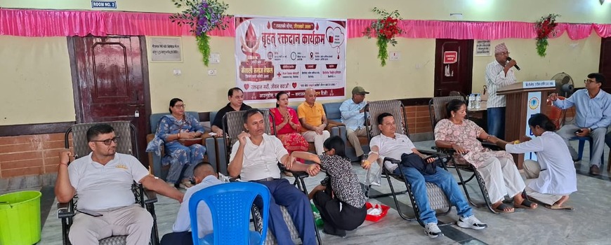 मानवीय सेवामा मैनाली समाज : रक्तदानबाट ६५ पिन्ट रगत संकलन
